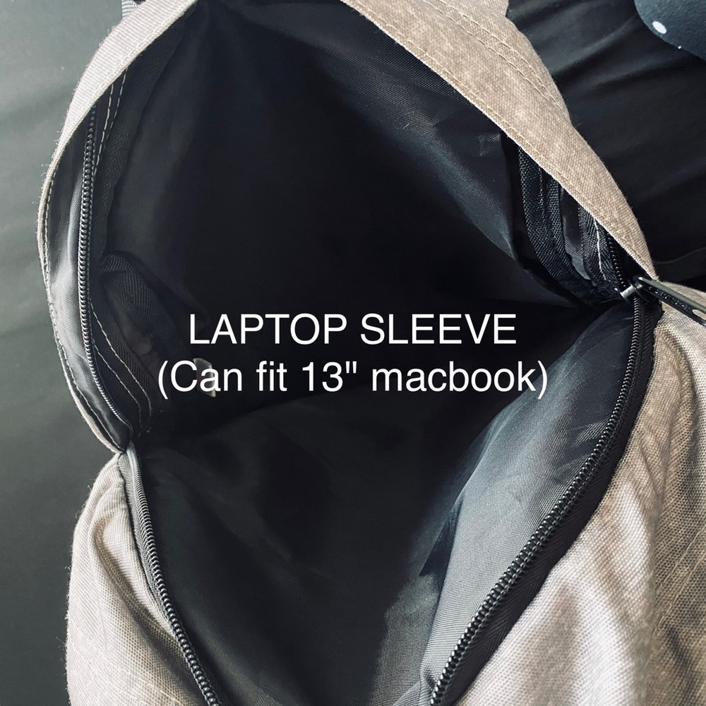 PINK Gray and Black Backpack - Picture 5 of 12